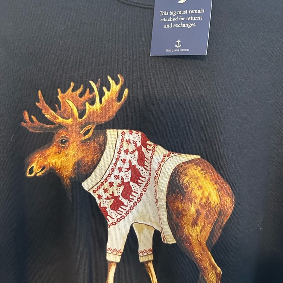 Kiel James Patrick KJP Moose Sweater Crewneck - Picture 2 of 2